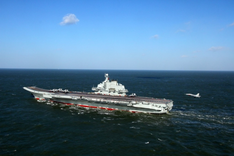 解放軍航母遼寧艦。(中新社) 解放軍航母遼寧艦。(中新社)