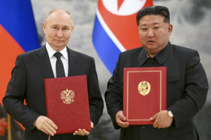 金正恩簽署政令，批準與普京簽署的俄朝《全面戰略伙伴關系條約》。