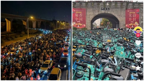 之前有大量共享單車被學生騎到開封，經營者需租貨車運回鄭州。