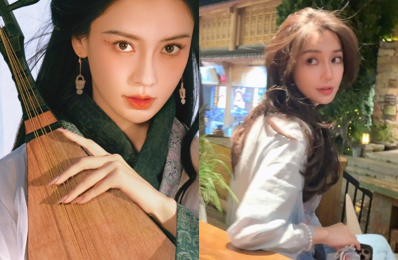 女星Angelababy。