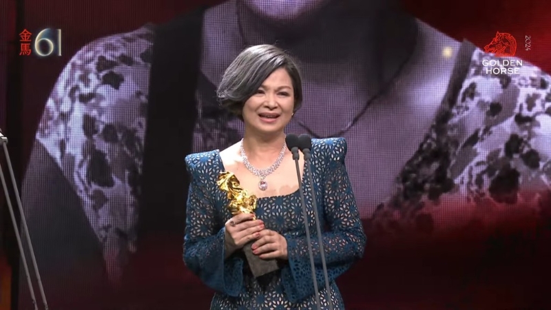 楊貴媚憑《小雁于與吳愛麗》奪得最佳女配角。