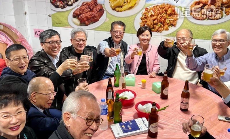 陳茂波與一眾科創界“巨頭”聚餐。