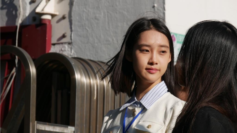 馬英九基金會邀請大陸師生團訪臺，首站來到中山女中。