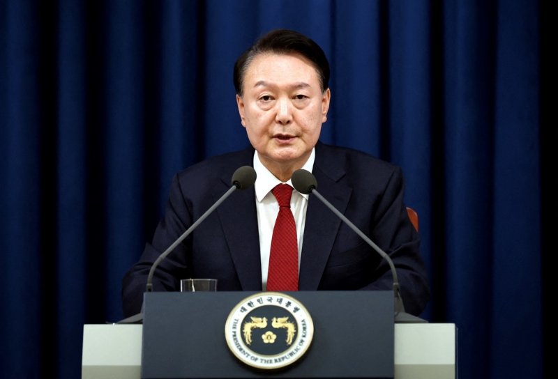 尹錫悅下臺得自家先倒戈，韓國執政黨正式表態。路透社