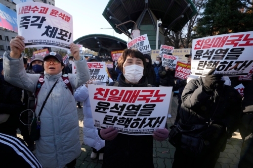 在野黨共同民主黨決定于7日對尹錫悅彈劾案進行表決。
