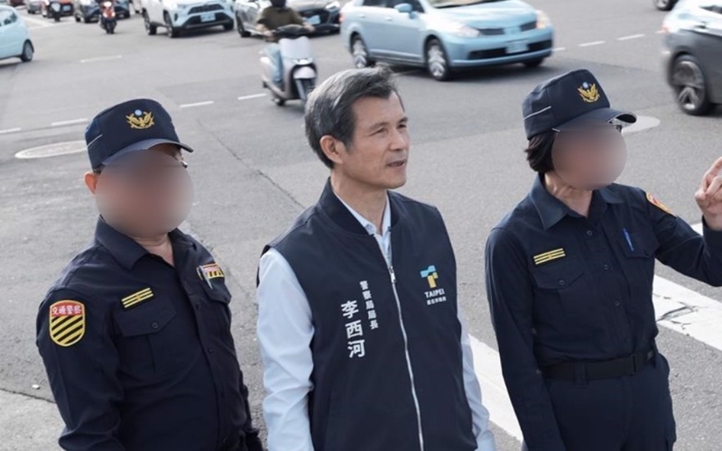 臺北市警局局長李西河（圖中）。（中時資料照）