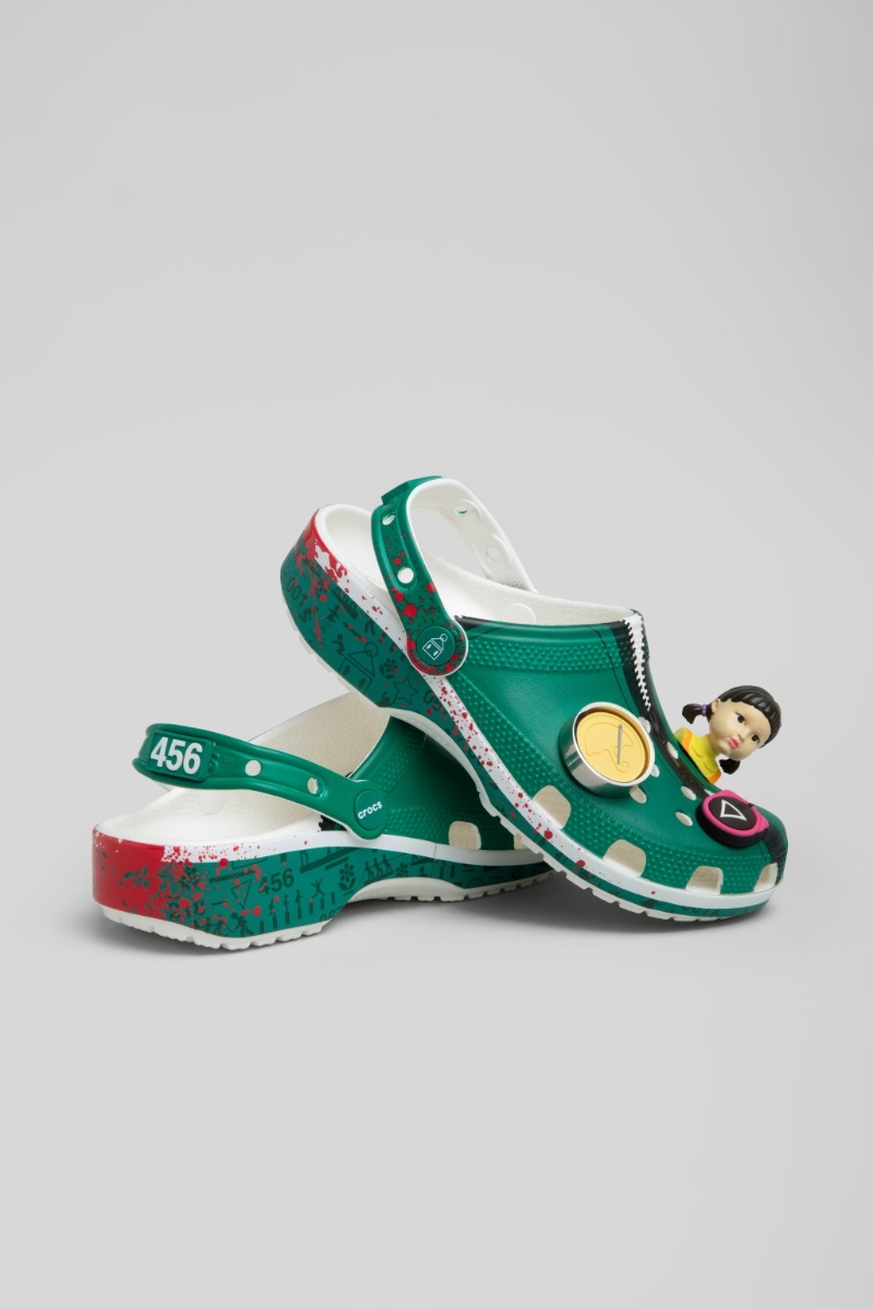 CROCS  聯乘《魷魚游戲》型格鞋款