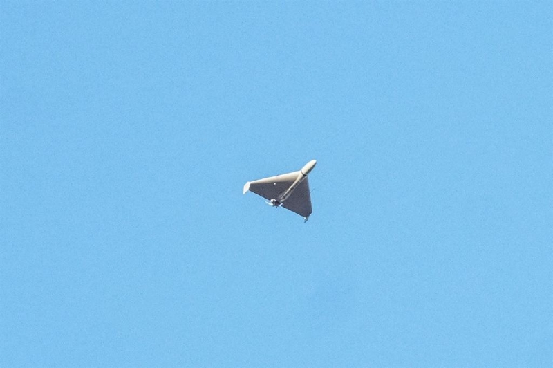 俄軍大量運用伊朗制「見證者」系列無人機發動飽和攻擊，對既有防空系統構成嚴峻挑戰。（達志影像／路透社資料照片）