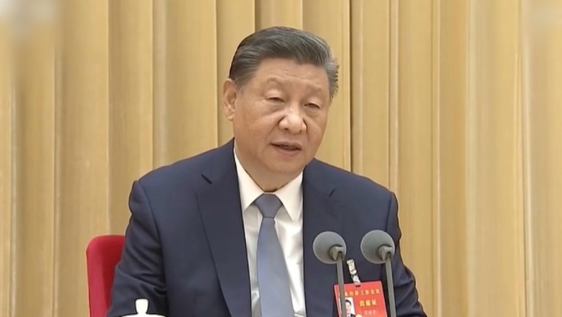 中央經濟工作會議在北京召開，國家主席習近平發表講話。 央視截圖