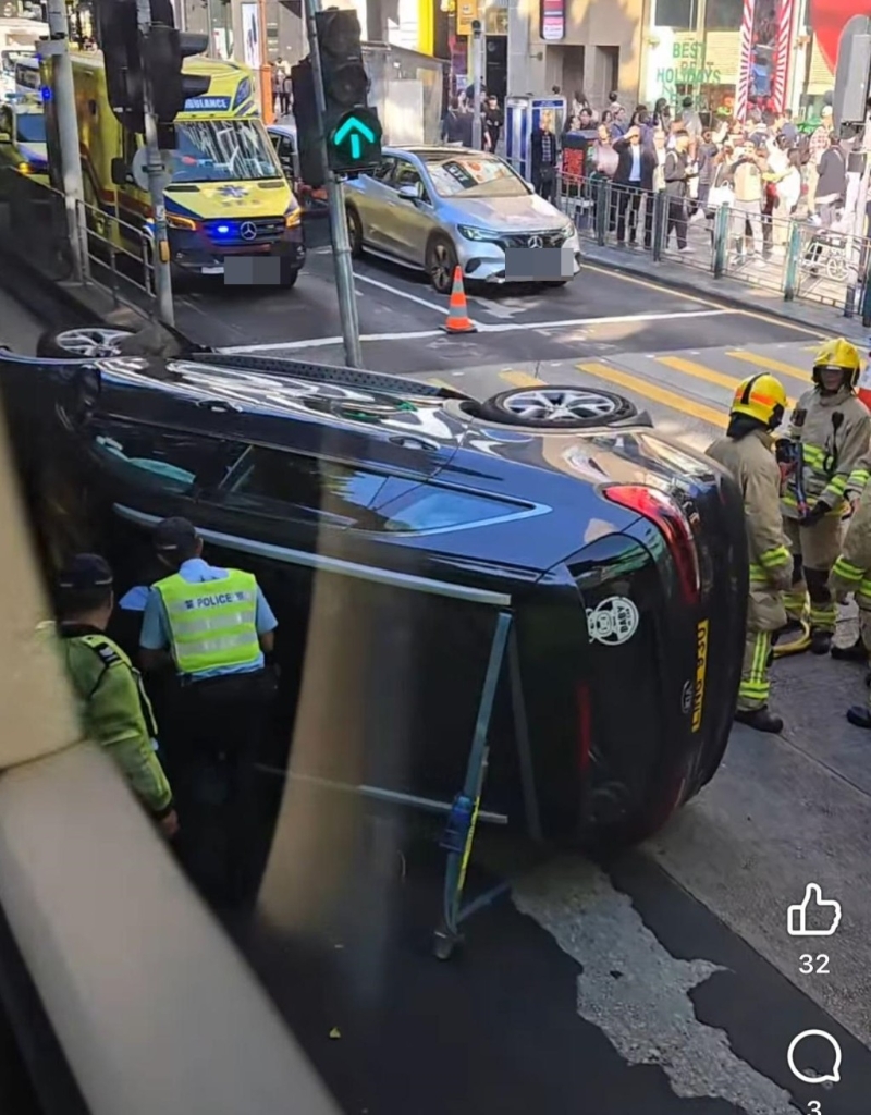 網上瘋傳車禍后的相片。