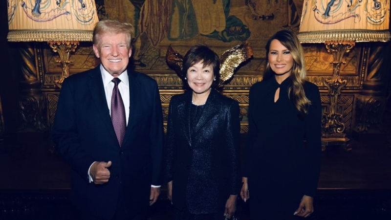 梅拉尼婭公開與安倍昭惠的合照。