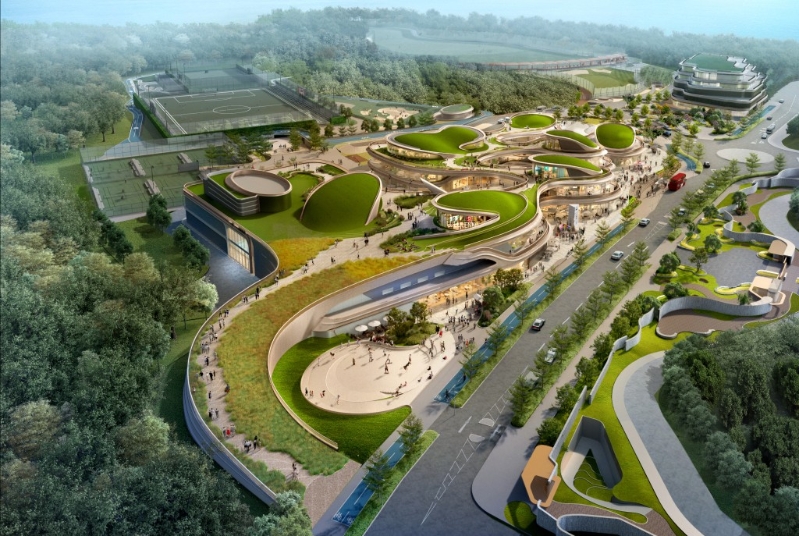 西沙GO PARK由國際知名建筑事務所「扎哈?哈迪德（Zaha Hadid Architects）」操刀設計，今次以西沙GO PARK的設計理念來自大自然形態。
