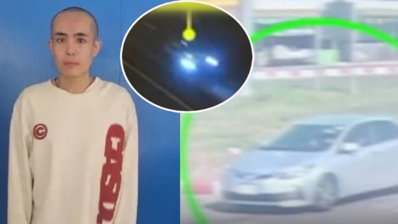 泰國傳媒公開一段疑似接手王星的私家車影片。
