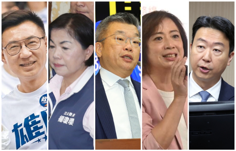 左起為：江啟臣、楊瓊瓔、蔡其昌、何欣純、陳世凱。