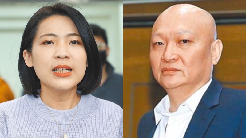 國民黨“立委”徐巧芯（左）隨即在底下留言區嗆“棄保潛逃叫做不逃避、坦然接受？先回來接受審判啦”。