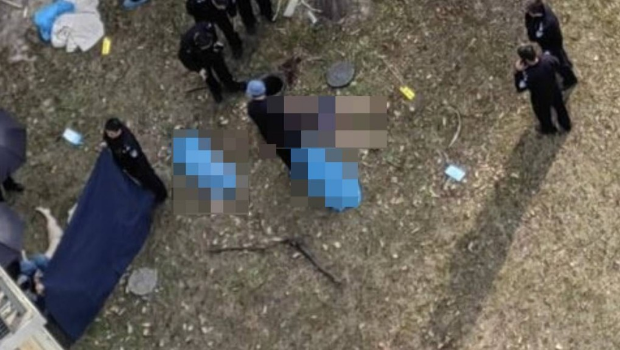 上海閔行區有屋苑日前發生一家三口墜樓身亡事件。
