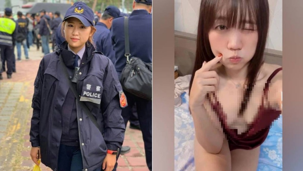 高雄市網紅女警蔡玉貝的性感影片惹起爭議。 IG