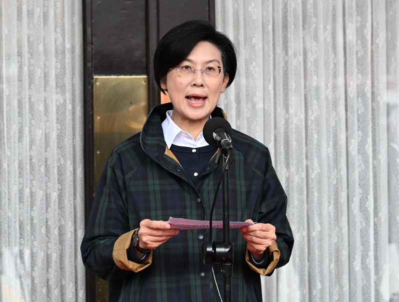 圖為林岱樺25日在立法院受訪。中時資料照