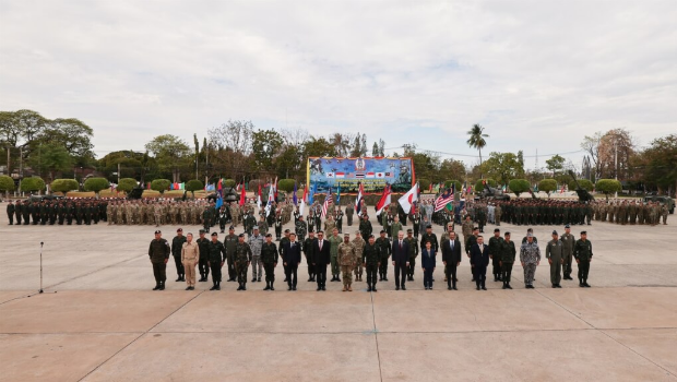 在泰國舉行的“金色眼鏡蛇”軍演，開幕式25日登場。