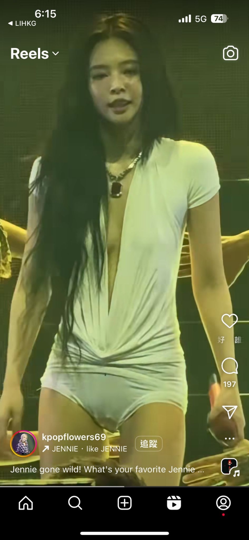 Jennie@BLACKPINK的性感程度嚇親fans。