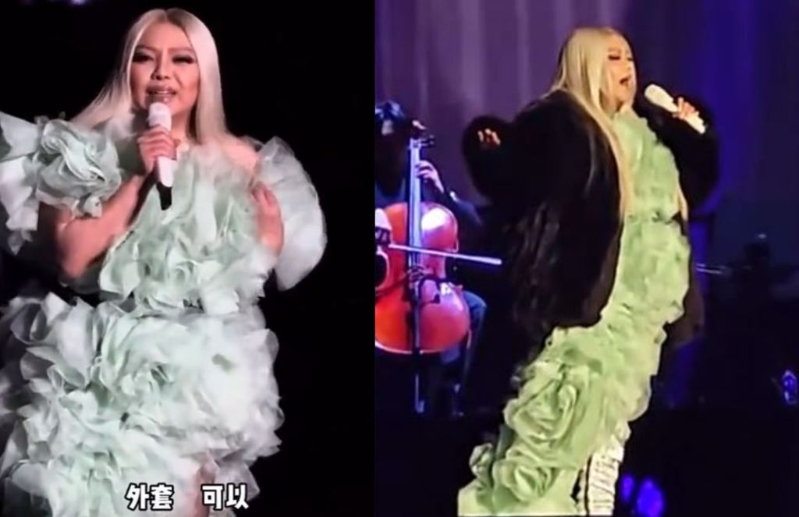 張惠妹杭州演唱會，體型再度成為焦點。（圖／微博）