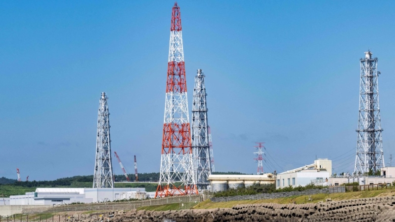 柏崎刈羽核電廠。 法新社