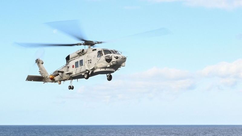 日本SH-60K海鷹直升機。
