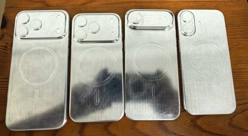 用作制造iPhone 17系列手機殼的模型機曝光