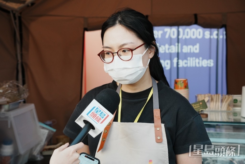 意式雪糕攤檔員工劉小姐。