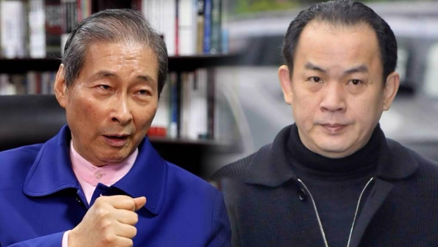 張安樂扶植的竹聯幫前地堂堂主李宗奎將自行宣布接任幫主，與劉振南(右)恐鬧雙胞。