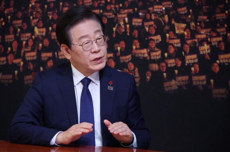 李在明。 路透社