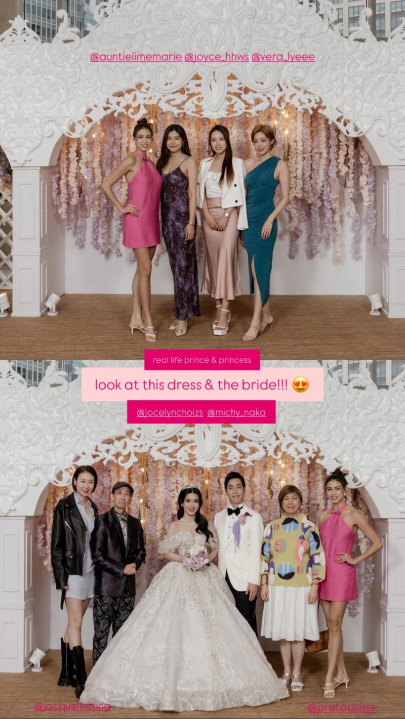 蔡頌思的婚禮似足童話故事的婚禮。