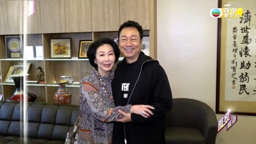 陳喜蓮直言見到偶像很開心，并指追看了所有黎耀祥的劇集。