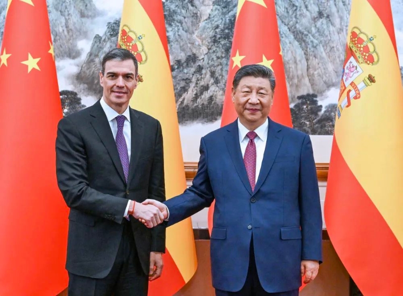 習近平會見西班牙首相桑切斯