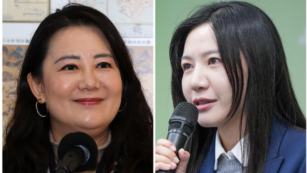 民進黨立委吳思瑤（左）、吳沛憶（右）