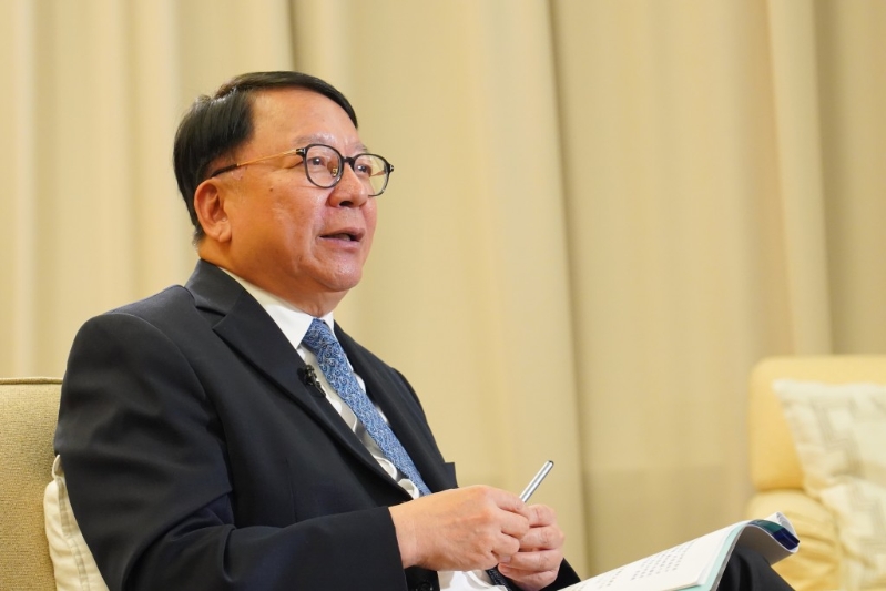 政務司司長陳國基接受《星島》訪問。
