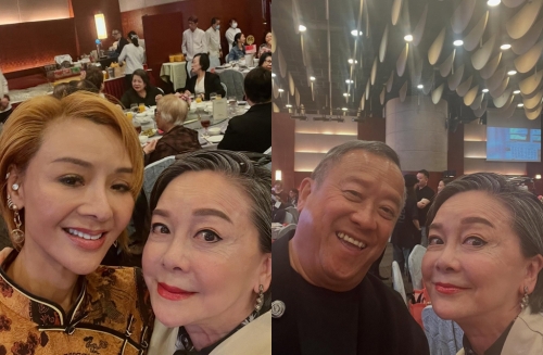 查小欣曬出和曾志偉、葉子楣合照。（圖／翻攝自cha_siuyan IG）