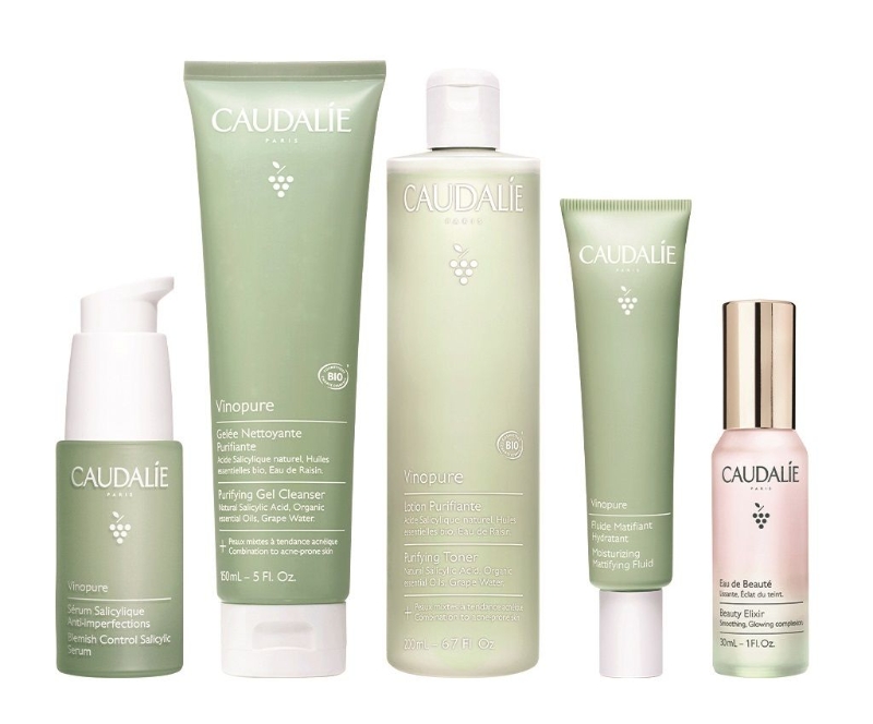 CAUDALIE - 天然控油祛痘優惠套裝：折后價$650（原價$1110）