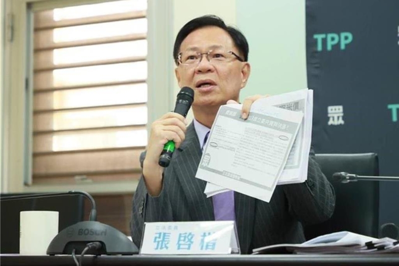 民眾黨團副總召張啟楷。