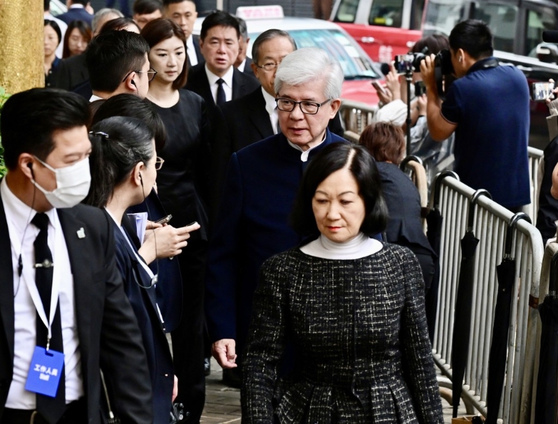 行會召集人葉劉淑儀與多名新民黨成員到場。 劉駿軒攝