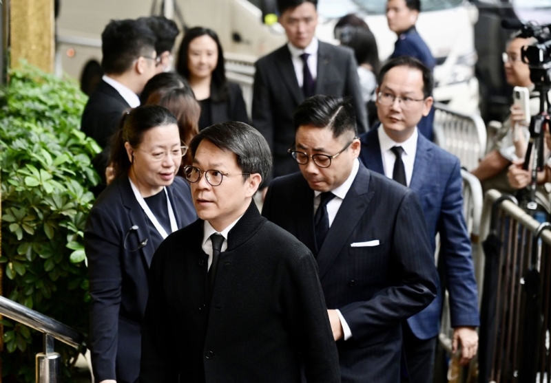 民建聯主席陳克勤率領一眾成員到場。 劉駿軒攝.jpg