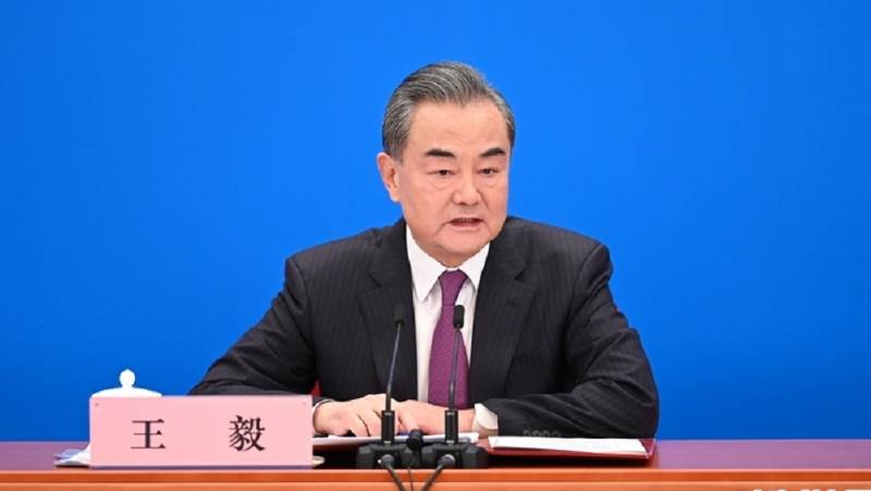 中共中央政治局委員、外交部長王毅。新華社