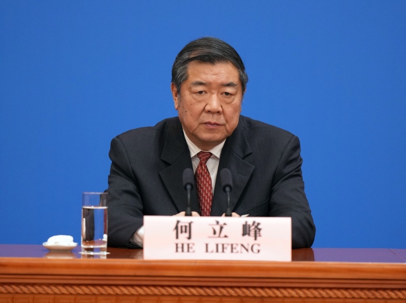 中國國務院副總理何立峰。中新社