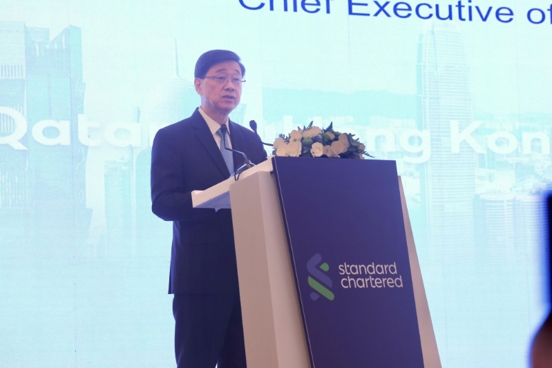李家超出席卡塔爾市場簡介會暨午餐會。 李家超fb