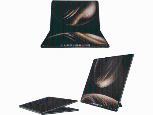 全球首款鴻蒙折疊屏電腦華為 MateBook Fold。 微博3