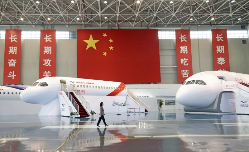 C919、C929展示在中國商飛上海飛機設計研究院。 新華社