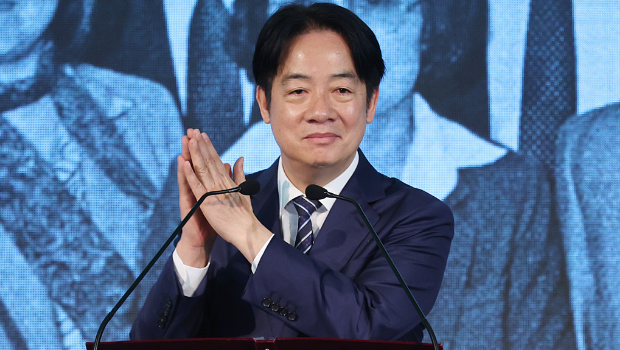 圖為身兼民進黨主席的“總統”賴清德出席民進黨“全代會”