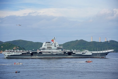 山東艦 - 山東艦航母編隊訪港。4