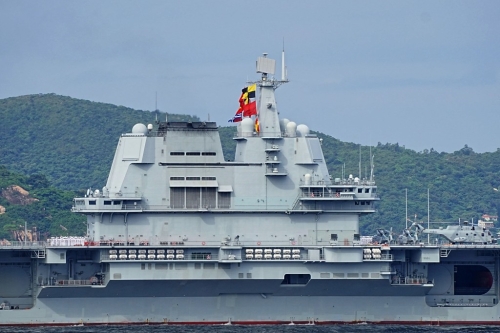 山東艦 - 山東艦航母編隊訪港。3