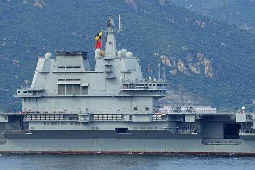 山東艦 - 山東艦航母編隊訪港。1
